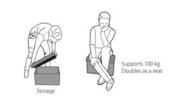 Outwell Cornillon Taburete Alto Y Caja De Almacenamiento 37 Litros -Outwell 460643 3461392